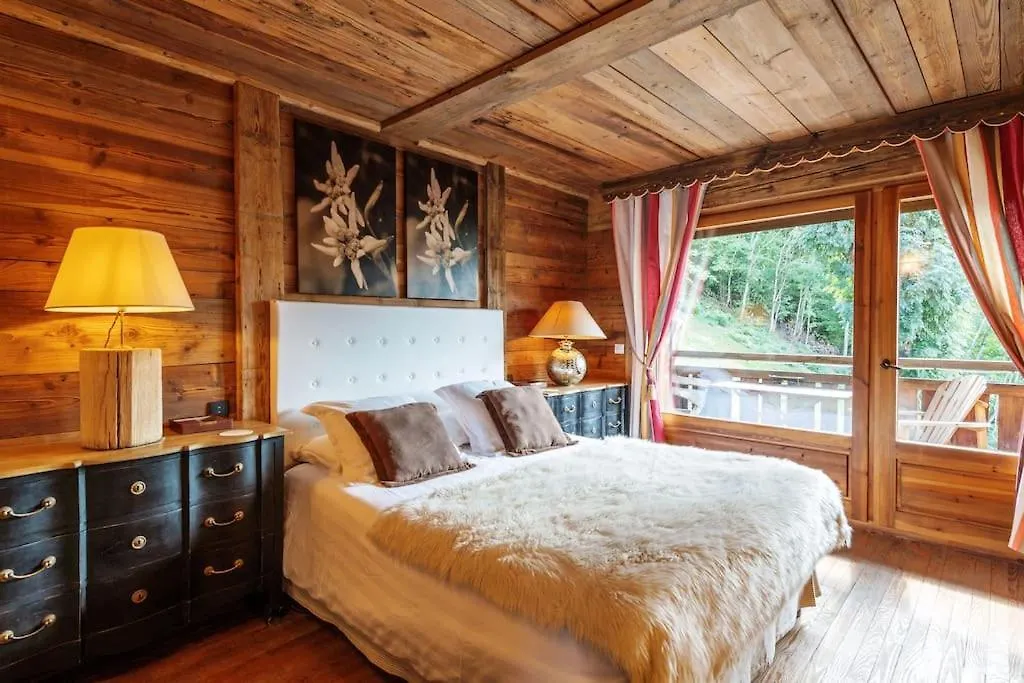 Somptueux Chalet Baron Megeve Vue.Jaccuzi.4 Mn A Pied Au Centre