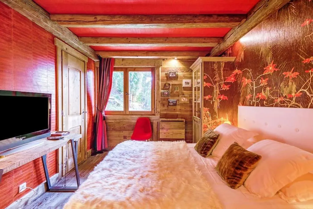 Somptueux Chalet Baron Megeve Vue.Jaccuzi.4 Mn A Pied Au Centre