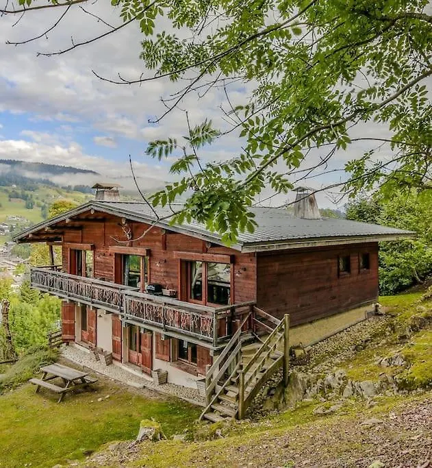 Somptueux Chalet Baron Megeve Vue.Jaccuzi.4 Mn A Pied Au Centre