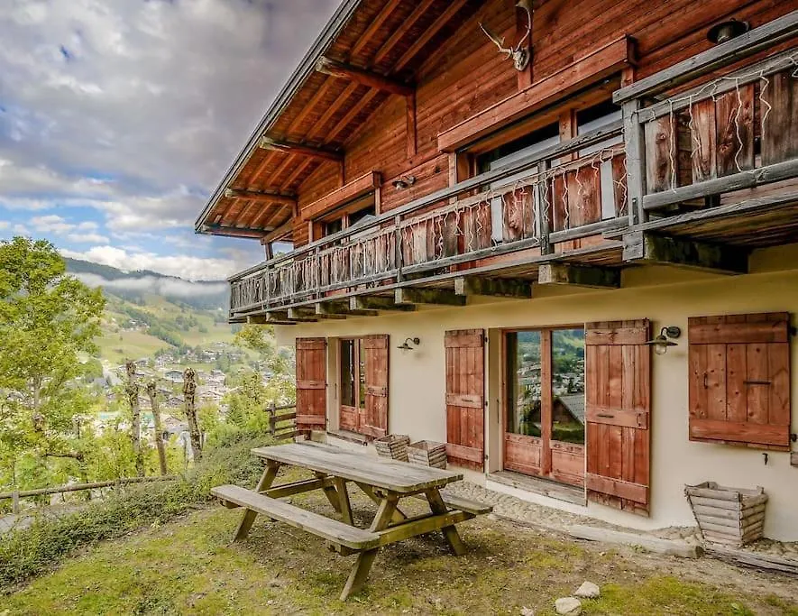 Somptueux Chalet Baron Megeve Vue.Jaccuzi.4 Mn A Pied Au Centre France