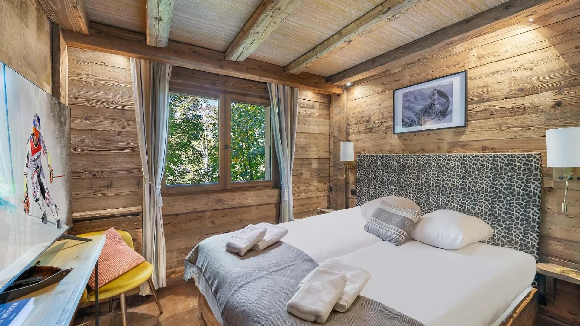 Somptueux Chalet Baron Megeve Vue.Jaccuzi.4 Mn A Pied Au Centre